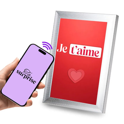 Cadre connecté NFC prêt à offrir