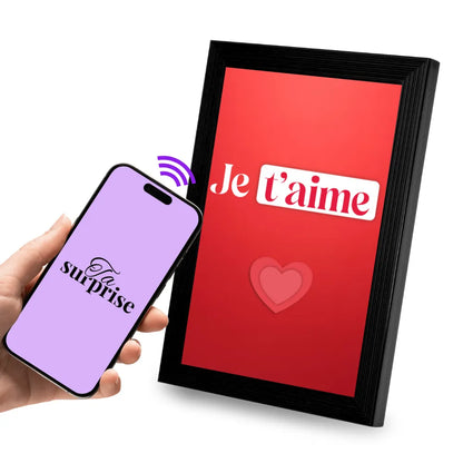 Cadre connecté NFC prêt à offrir