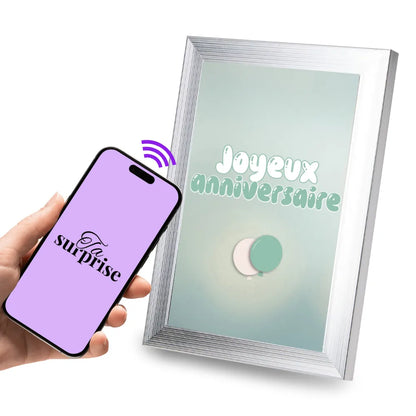 Cadre connecté NFC prêt à offrir