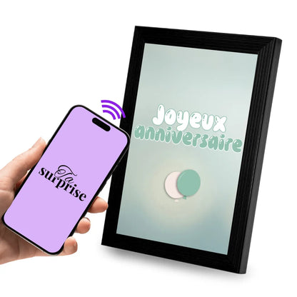 Cadre connecté NFC prêt à offrir