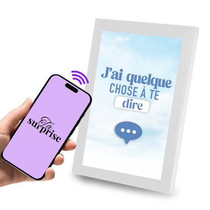 Cadre connecté NFC prêt à offrir