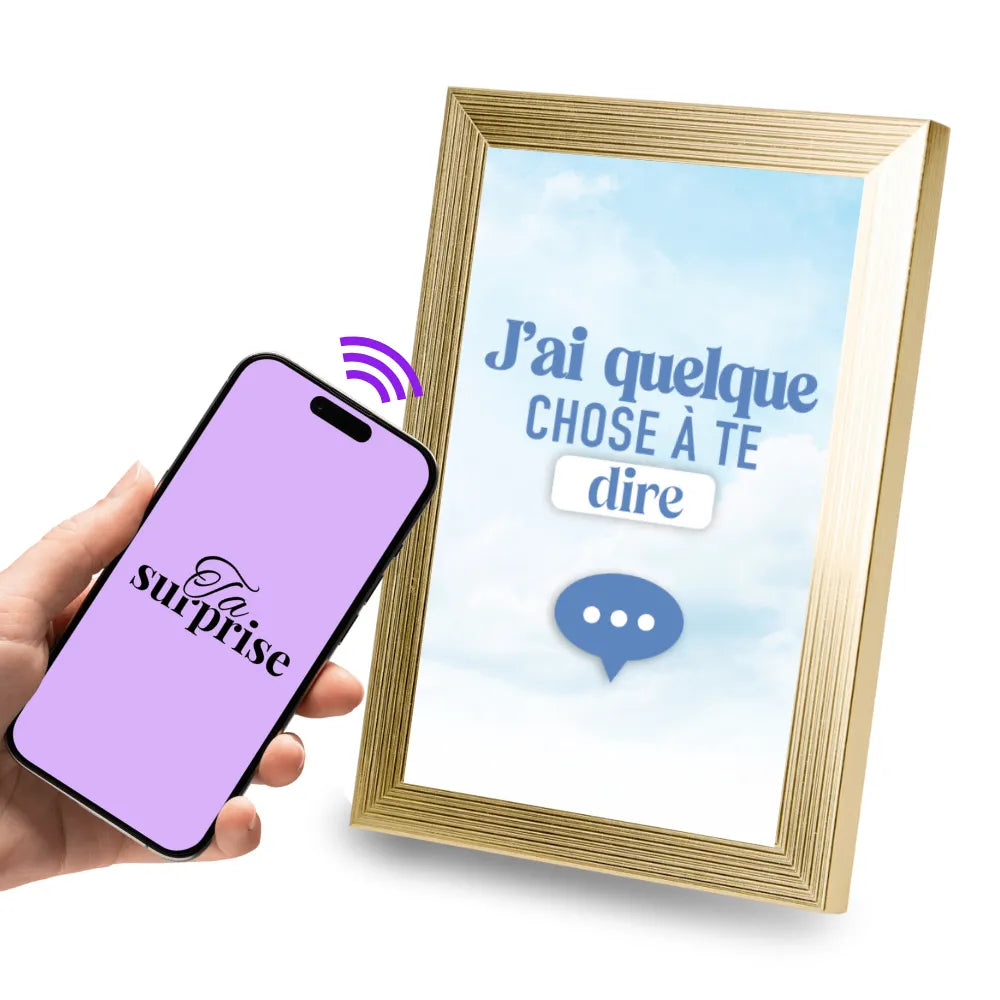 Cadre connecté NFC prêt à offrir
