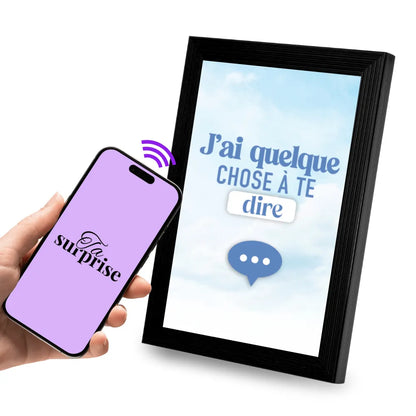 Cadre connecté NFC prêt à offrir