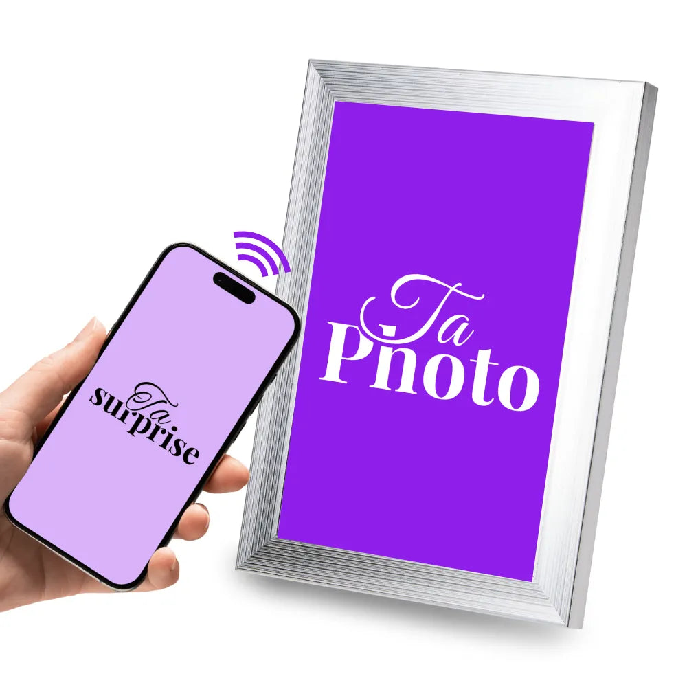 Cadre connecté personnalisé NFC