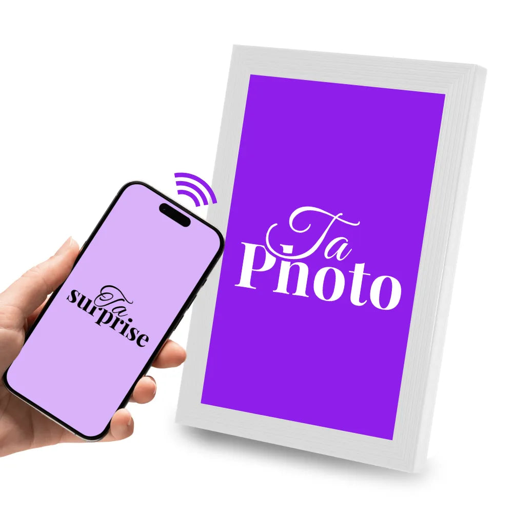 Cadre connecté personnalisé NFC