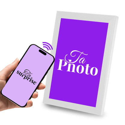 Cadre connecté personnalisé NFC