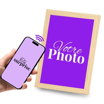 Cadre connecté personnalisé NFC