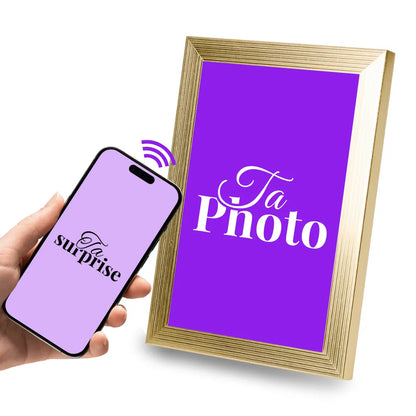 Cadre connecté personnalisé NFC