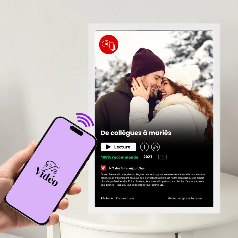 Personnalise ton cadre Netflix connecté NFC