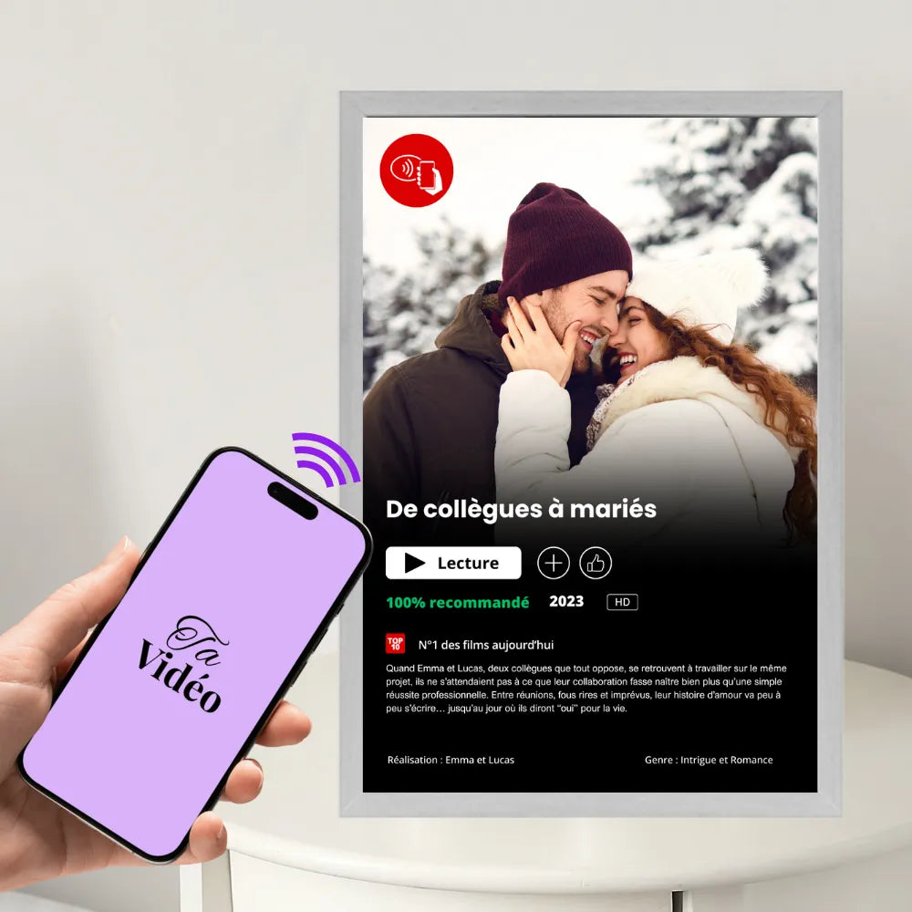 Personnalise ton cadre Netflix connecté NFC