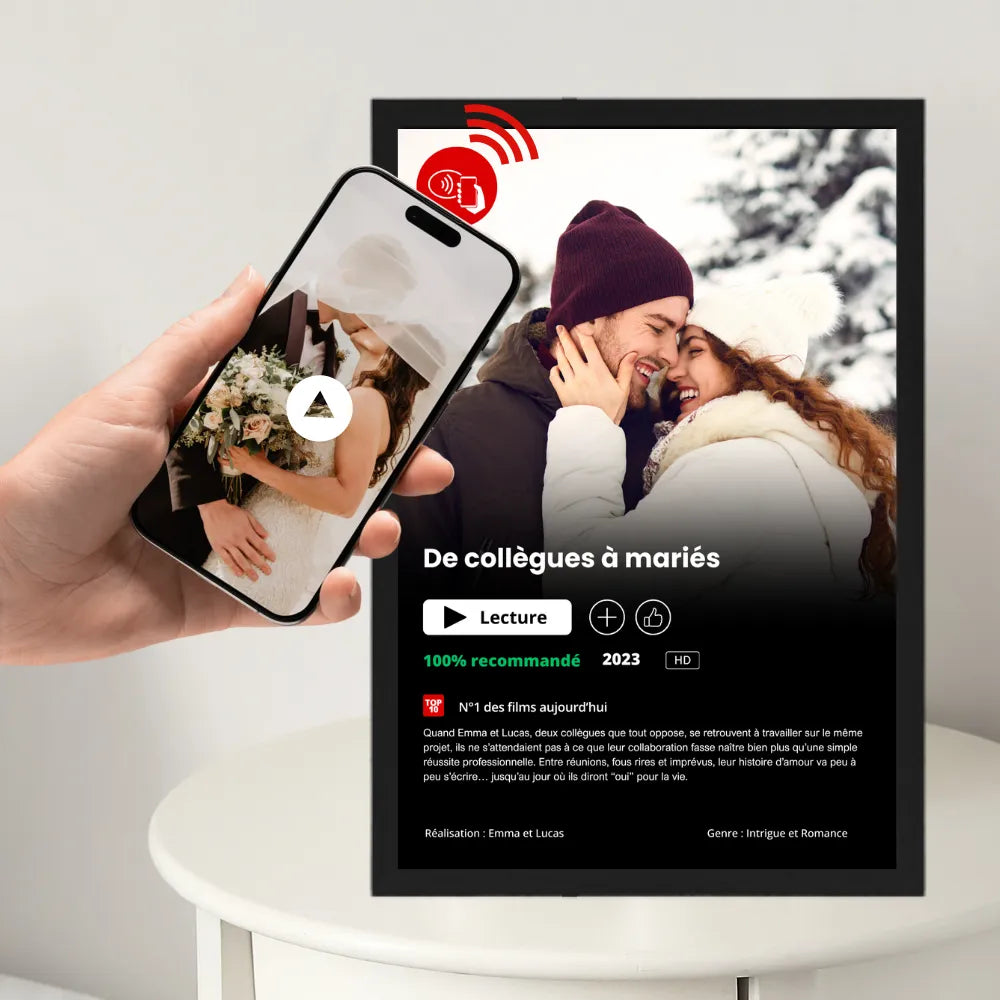 Personnalise ton cadre Netflix connecté NFC
