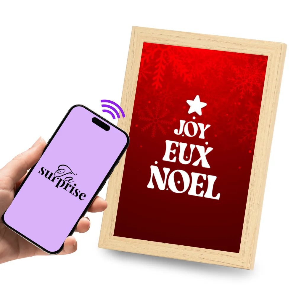 Cadre connecté NFC prêt à offrir