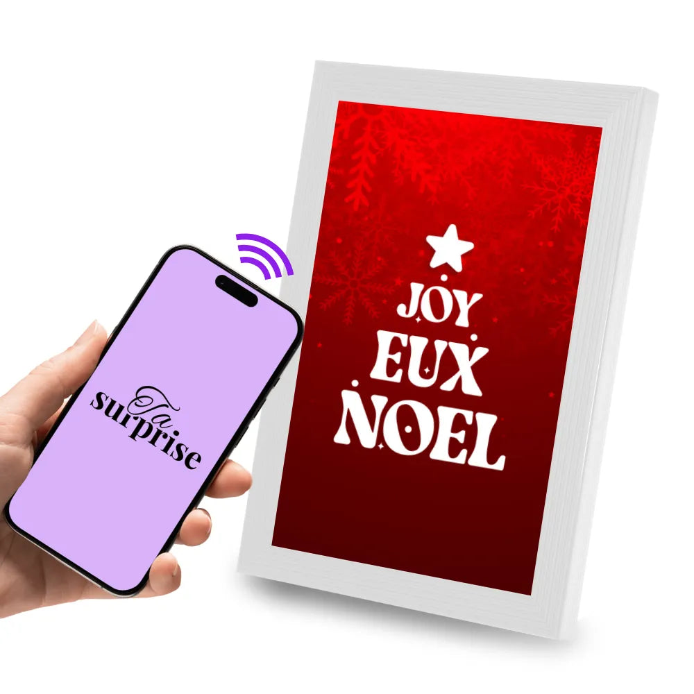 Cadre connecté NFC prêt à offrir