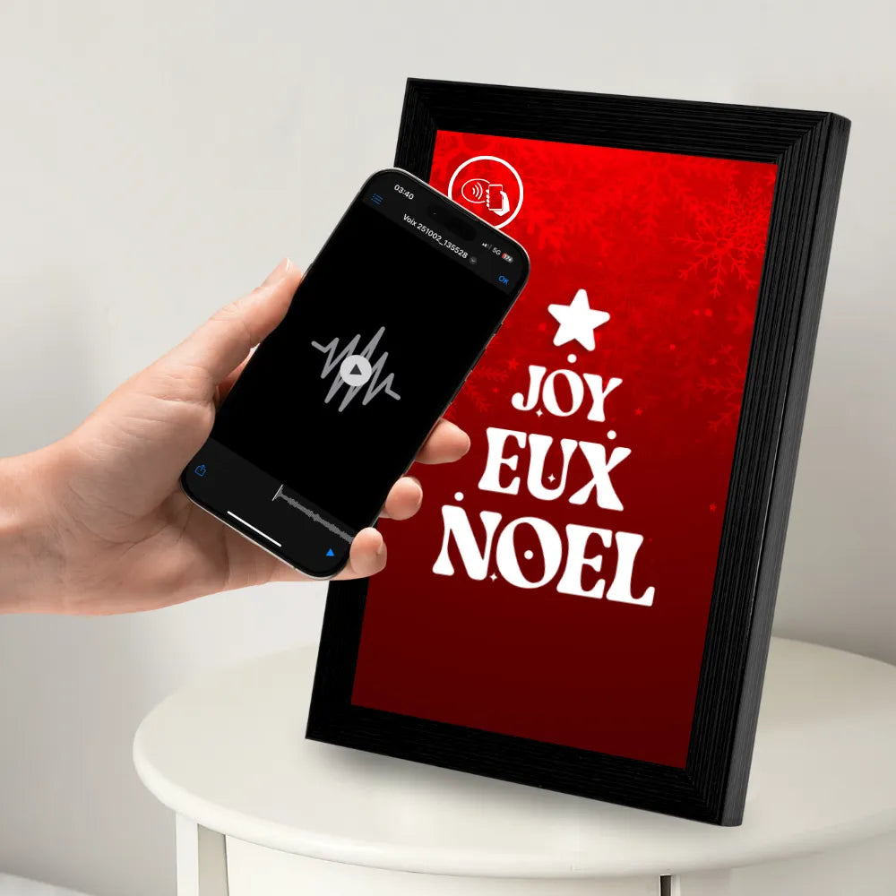 Cadre connecté NFC prêt à offrir