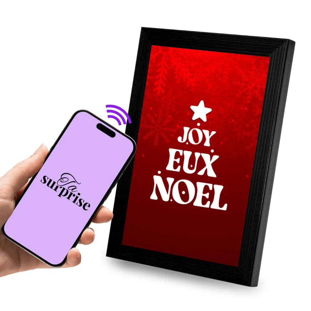 Cadre connecté NFC prêt à offrir