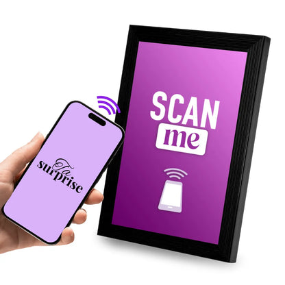 Cadre connecté NFC prêt à offrir