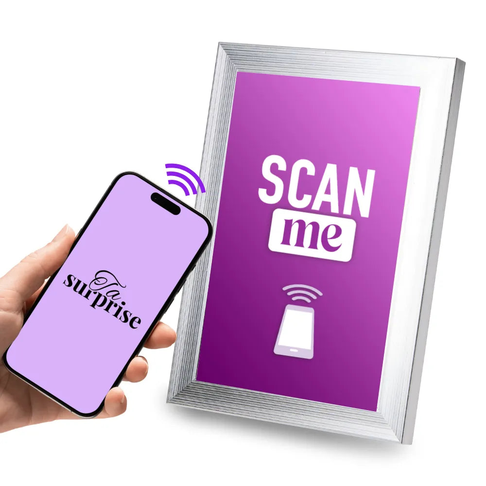 Cadre connecté NFC prêt à offrir