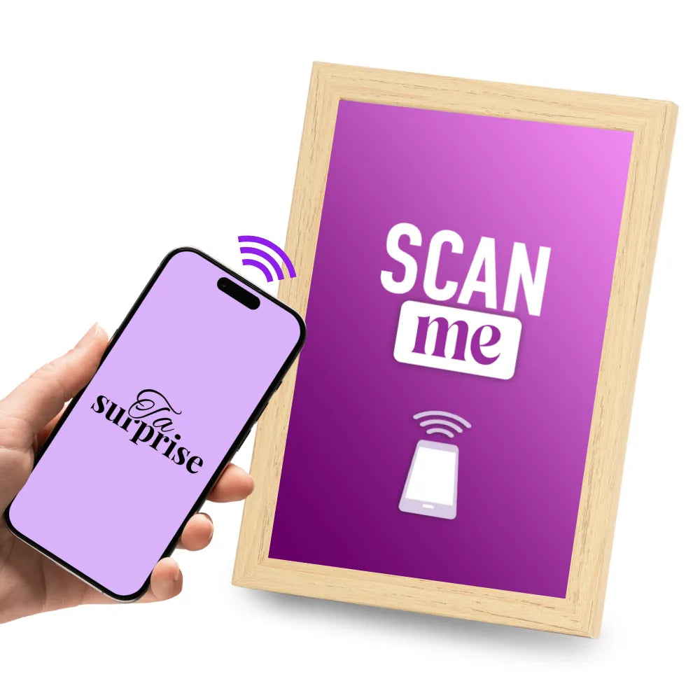 Cadre connecté NFC prêt à offrir
