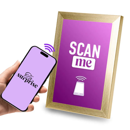 Cadre connecté NFC prêt à offrir