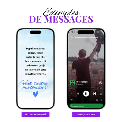 Cadre connecté personnalisé NFC