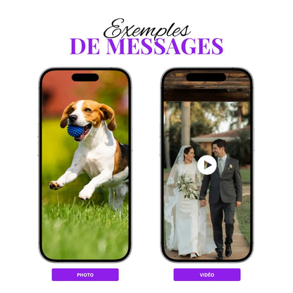 Cadre connecté personnalisé NFC