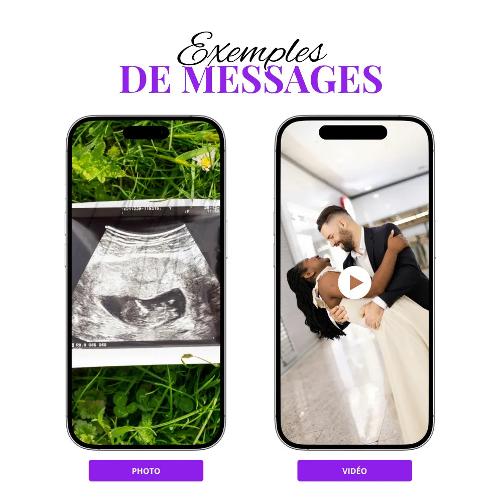 Cadre connecté NFC prêt à offrir