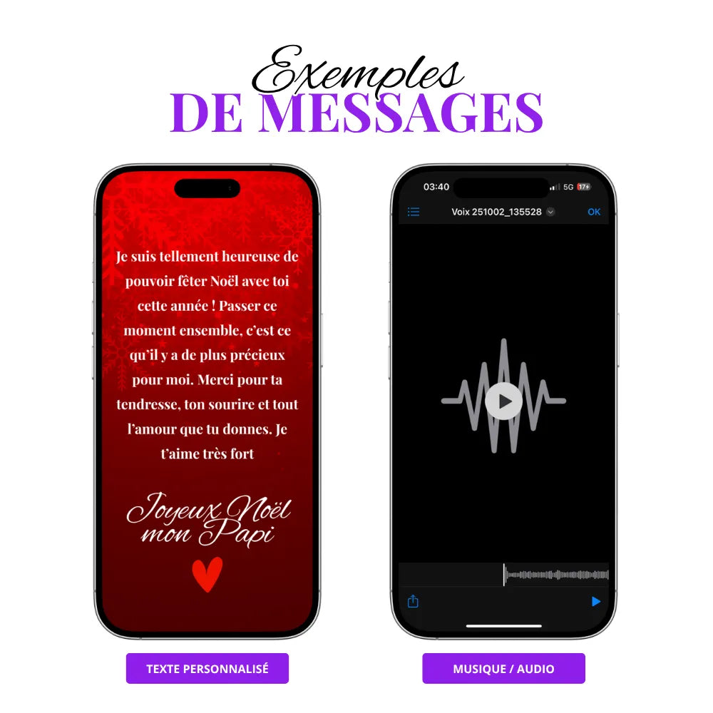 Cadre connecté NFC prêt à offrir